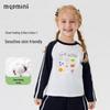 MQDMINI Girls' 5A Antibacterial Long Sleeve Raglan T-Shirt