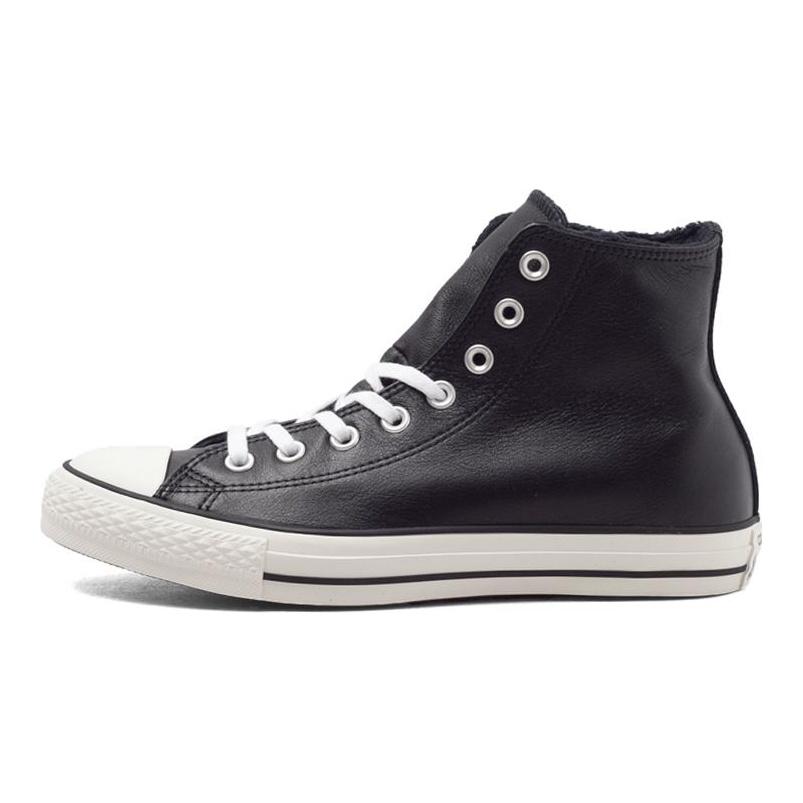 Converse Chuck Taylor All Star 'Black Leather Fur' 154134C
