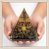 Piramide Nubiana di Pirite per Ricchezza, Prosperità e Successo | Piramide di Pietra Magnete Dorato per Denaro Energizzata per Vastu, Feng Shui e Abbondanza