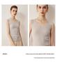 2026 Le Ka Sha Seamless Ribbed Spaghetti Strap Tank Top, Low Round Neck, U Shape, 18 Gauge, 60 Count Fine Spun Yangzi Yarn.