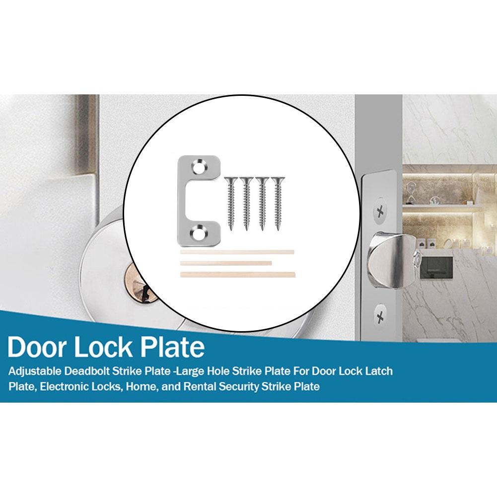 Exterior Door Exterior Door Lock Plate Adjustable Door Plate Easy Installation High-quality Materials Reliable Durability