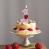 Original Birthday Number Candles Sparkling Strawberry Candle 2 Years for Cake Topper Decoration Pink Pure Bee Honey Candles for daily use