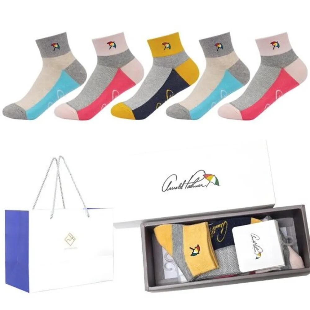 Arnold Palmer Women's Casual Ankle Socks Gift Set of 5 AP6637
