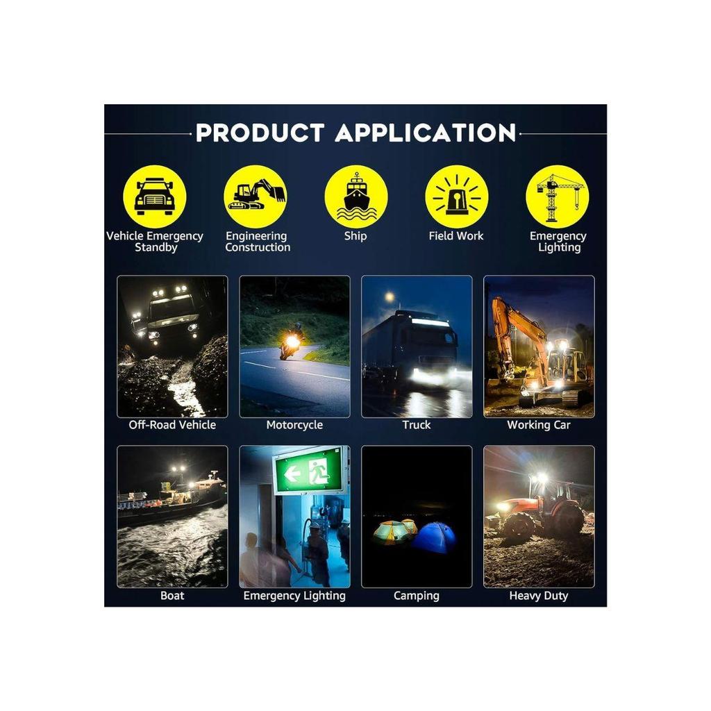 APSMOTIV Tractor LED Work Light, Spot & Flood Light Off APSMOTIV 16 LED Work Light Bar For, Ford, Trucks, Boats Spot, Tractor | 12V-24V Aluminum