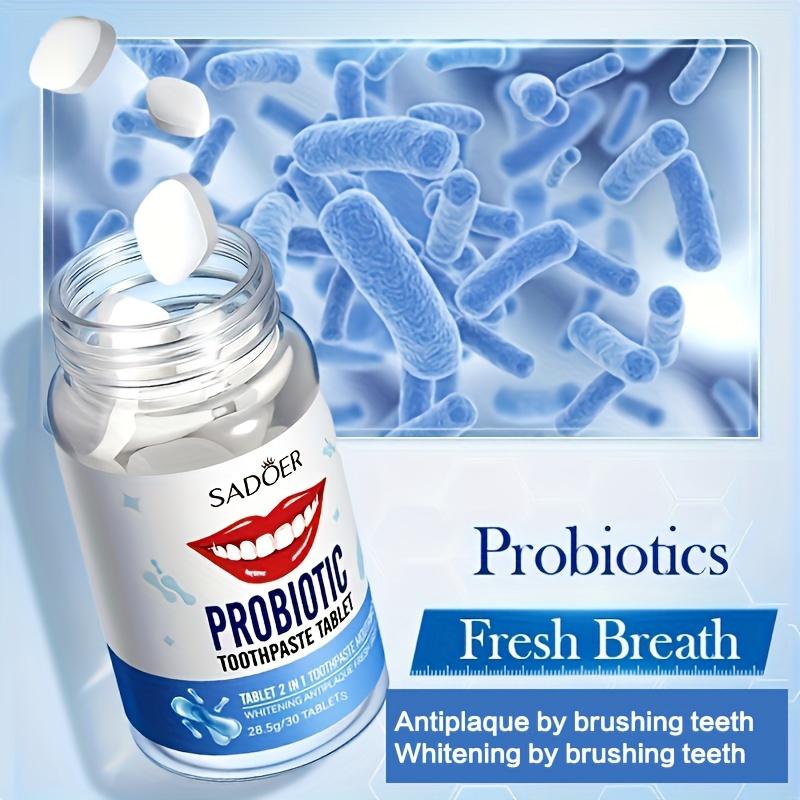 Probiotic Solid Toothpaste Breath Freshener To Remove Bad Breath Oral Anti-moth Solid Teeth Removes Yellow and Cleans Teeth