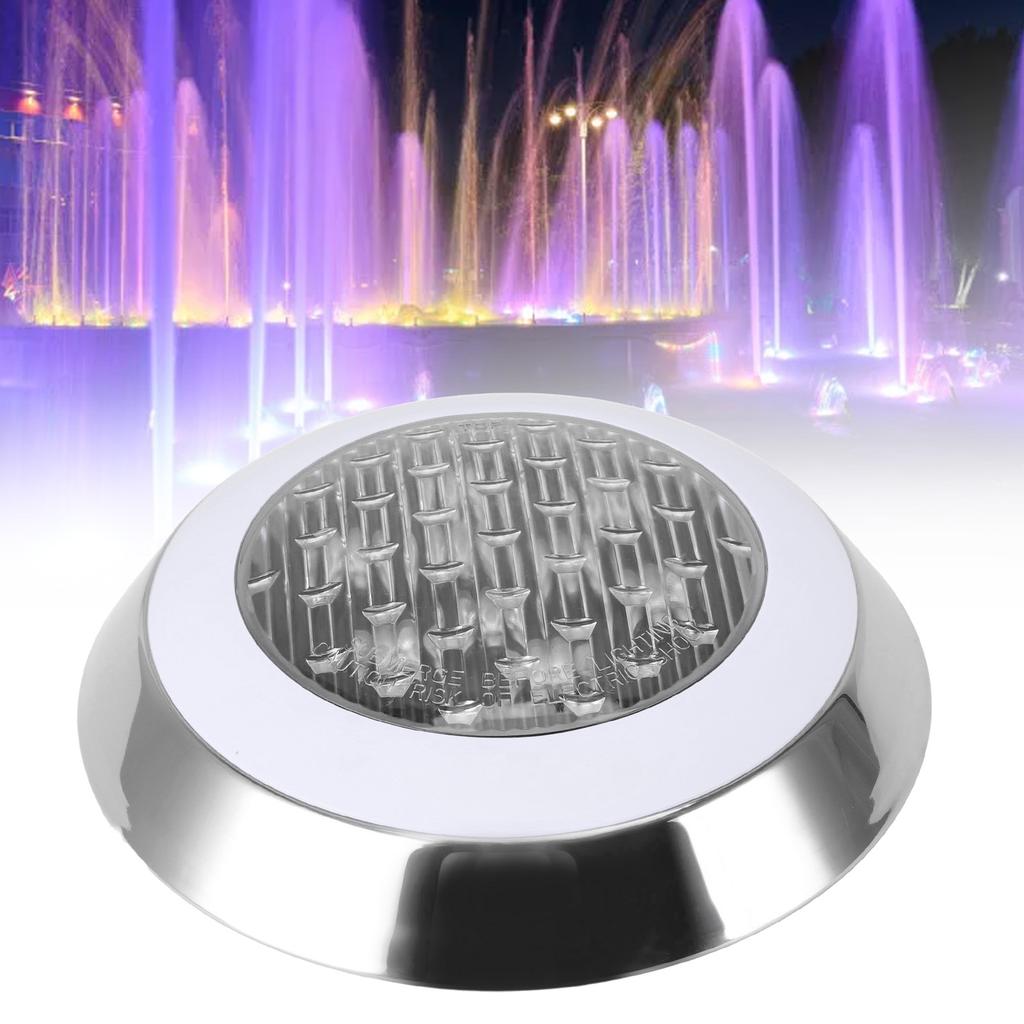 Wall Mounted Pool Light Waterproof 6000K White Light Embedded LED Underwater Swimming Pool Lamp for Pond Fountain 24V