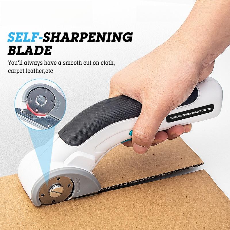 Fast Lithium Cloth Scissors Cardboard Scissors Convenient Electric Round Blade Cutting Machine