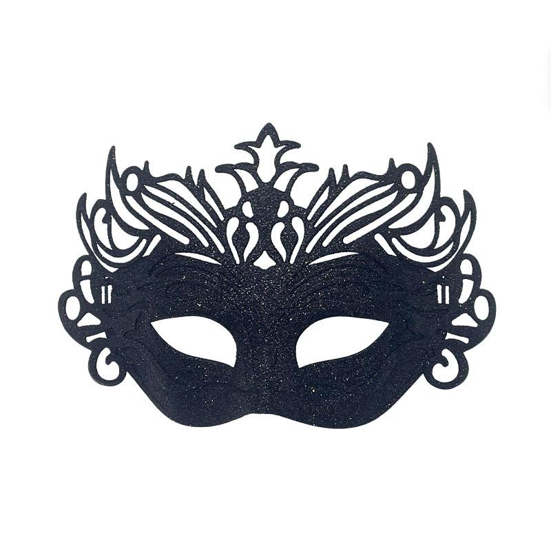 

Mysterious Eye Mask Lightweight Prom Party Mask Crown Eye Mask Handcrafted For Womens Gift Costume Events Valentines Day чёрный