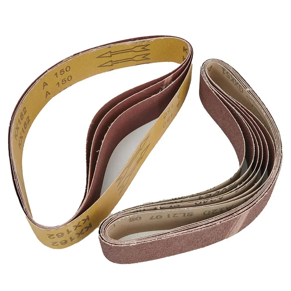 10 PCS Sanding Belts 40x680mm 60-240 Grit Sandpaper Abrasive Bands Belt Sander Grinder Wood Metal Polishing Abrasive Tools