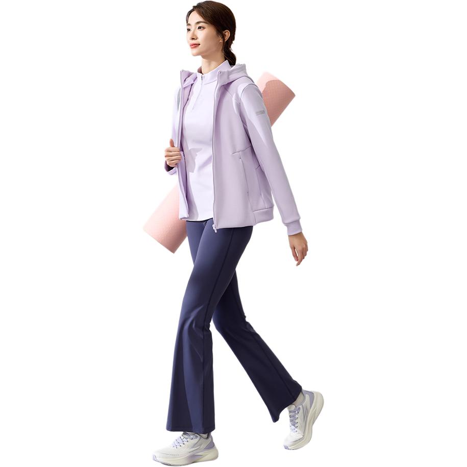 Anta Knitted Sports Warm Jacket Women Jackets Peach-Purple 162447717N-1