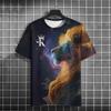 Fierce Animal 3d Print T-Shirts For Men Vintage Men's T-Shirt Summer Short Sleeve Tops Fashion Oversized Tees Men Streetwear