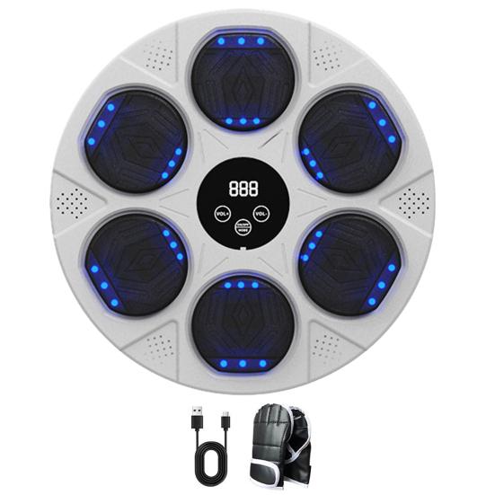 Muziek Boksmachine met Handschoenen Wandmontage Snelheidsmodi Verstelbaar LED-Display Elektronische Bokstrainer Doel Stootkussen Trainingsapparatuur