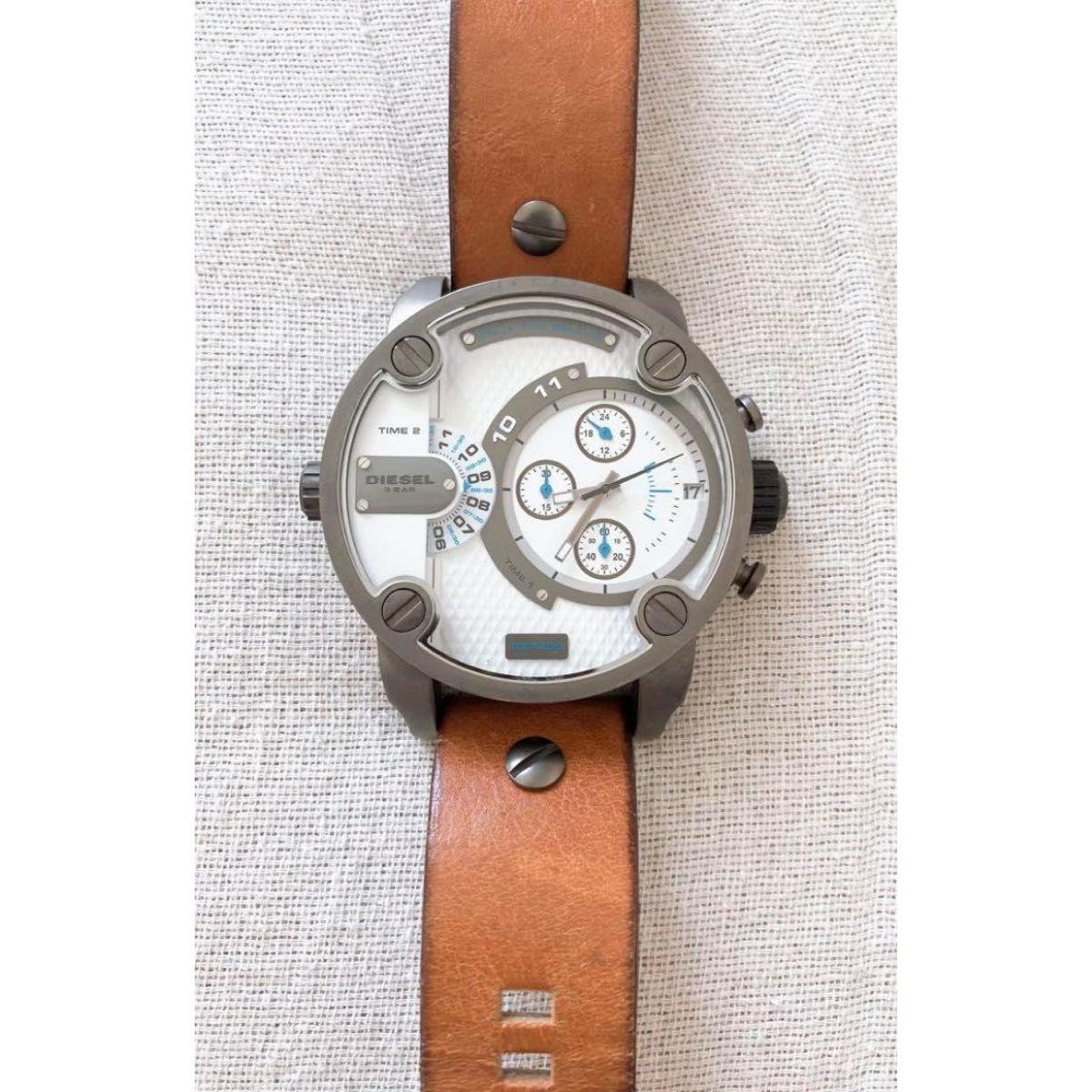 Used DIESEL Diesel Watch Men s Watch Leather Watch Analog Leather Belt
