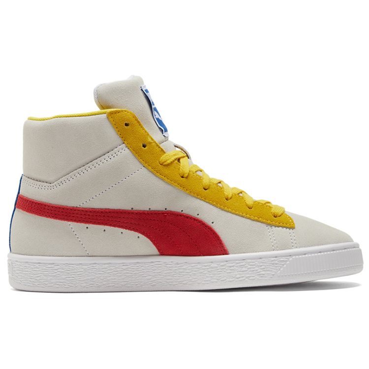 Puma Suede Mid 21 Alb Roșu Lămâie Adidași Unisex Roșu Risc Ridicat Super-Lămâie 380205-09