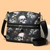 Bag Women's New Casual Commuter Skull Print Graffiti Shoulder Bag Fashionable Large Capacity Messenger Bag