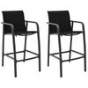 Day and Night - Day and Night Garden High Chairs 2 Units Black Textilene