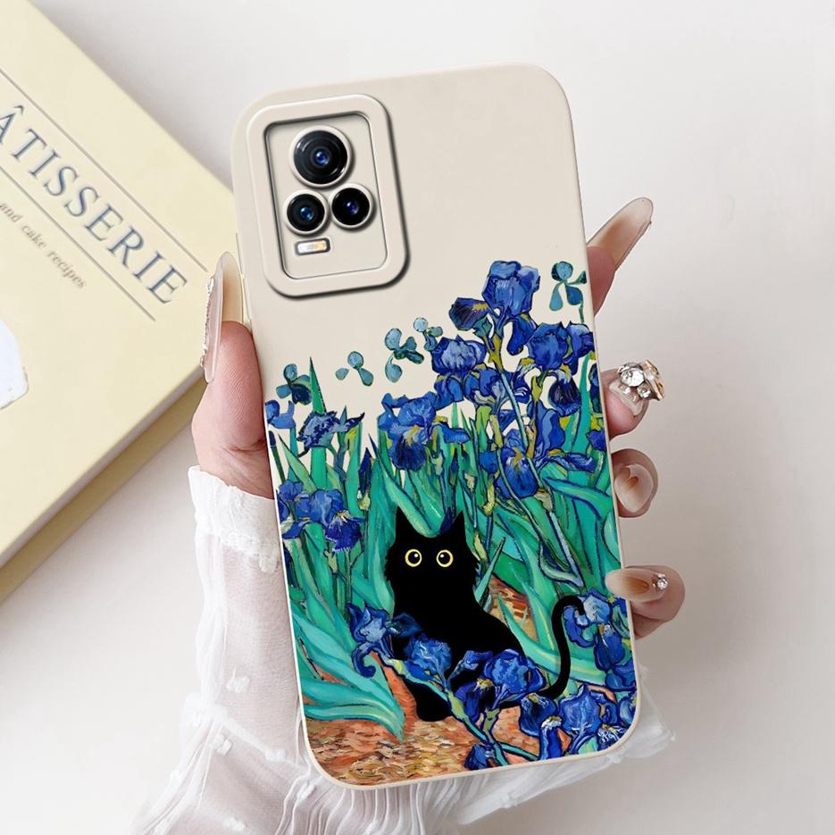 For Vivo V21e 4G Case V2061 New Fashion Candy Painted Cover Shockproof Phone Case For Vivo V21 V 21 E VivoV21e Soft Fundas Coque