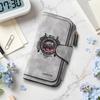 Vintage Long Bifold Wallet Multi Card Slot Coin Purse Large Capacity Casual Portable Handheld Bag Daily Use for Men Women