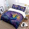 Colorful peacock with feathers. Bedding sets Duvet cover sets Duvet covers Pillowcases(1 * Duvet Cover 2 * Pillowcases, without duvet insert)