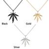 Gift Fashion Titanium Steel Rock Punk Retro Hip Hop Choker Leaf Pendant Maple Leaf Necklace