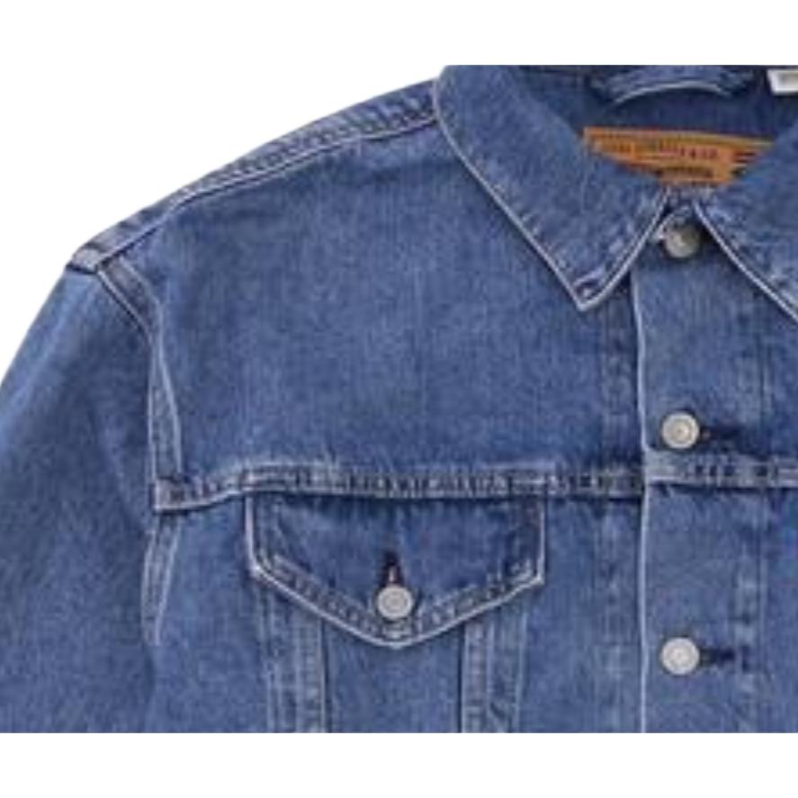 Giacca di jeans monopetto tinta unita Levis X Ganni da donna giacche Blu 87489-0000
