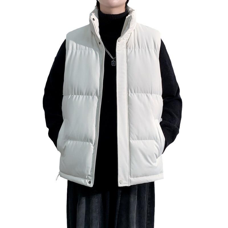 Large size vest, winter loose padded jacket, couple style thickened warm vest jacket