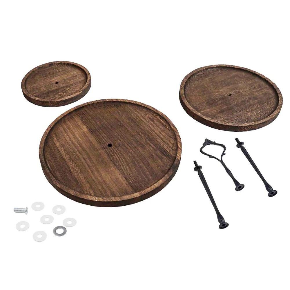 Detachable Round Tiered Fruit Plate 2/3-Layer Dessert Display Rack Dried Fruit