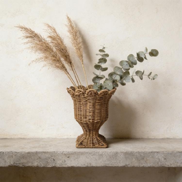 Rattan Vases Hand Woven Flower Vases Decorative Vases Dried Flower Vases Decorations for Party Wedding Home Office Decors