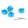 5MM Wheel Hex, Pins Fit for   1 14 144001 Ruote Bianche Mount Hubs Nut with Kit   RC CarBlue 1266B