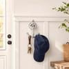 Silver Coat Hook Stainless Steel Ceramic Zinc Alloy Robe Hook Wall Hook  Entryway Bathroom Bedroom