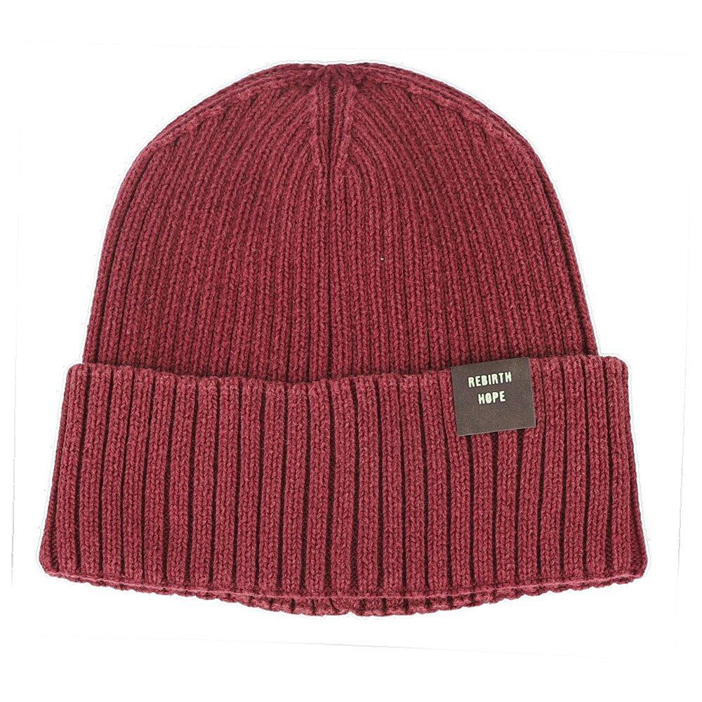 Black Hat Men's Winter Warm Wool Hat Knitted Hat Big Head Cold Hat Women's Trendy New Thick Melon Leather Hat