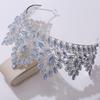 DIEZI 12 Colors New Baroque Princess Opal Crystal Tiara Crown Elegant Queen Tiara Wedding Party Hair Dress Accessories Jewelry