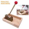 Multifunctional Macadamia Peeling Machine with Metal Handle Macadamia Nut Opener Sturdy Wood Storage Racks for Hazelnuts Almonds