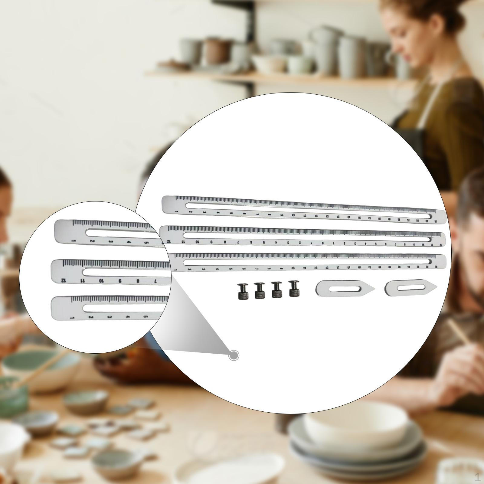 

Фарфоровые измерительные гончарные инструменты Комбинированный набор Линейки Любитель ремесленных проектов Портативный