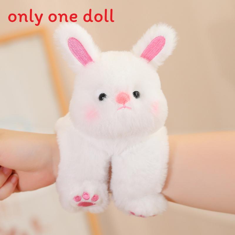 Cartoon Animal Hand Ring Plush Toy With Fox Dinosaur Shark For Kids Gift