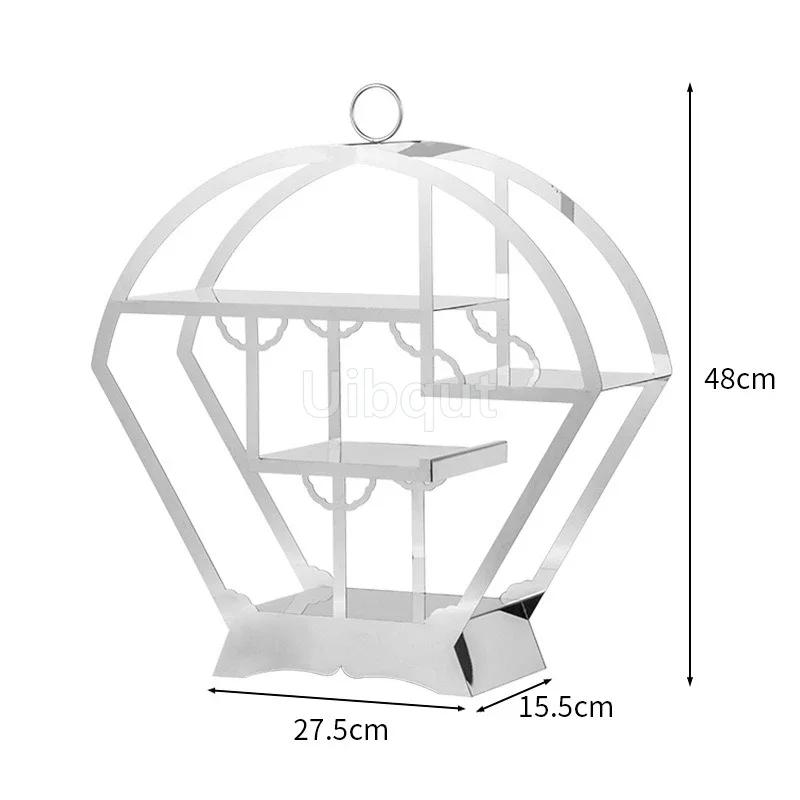 Food Display Rack Acrylic Cold Meal Hotel Business Tea Break Platform Ornament Set Cake Display Rack Dessert Table Buffet Table