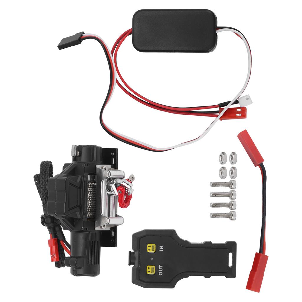 Automatic Winch with Handheld Remote Controler Single Motor Universal Winch for RC Car