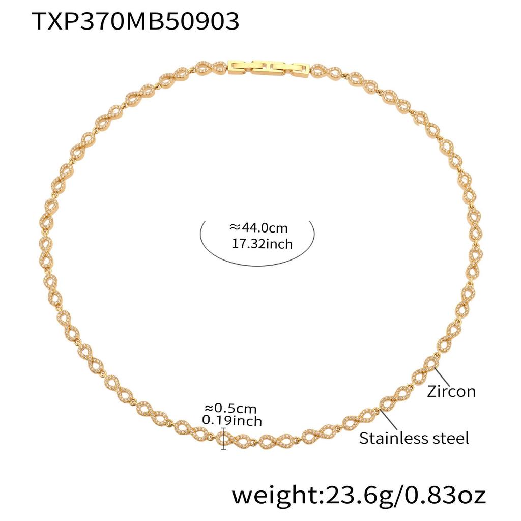 Qiong Yao Handmade Luxury Claw-Set 5A Heart-Shaped Zirconia Bracelet Necklace