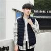 Men's 90-fleece men's stand-up collar vest seamless fabric down jacket vest new large-size coat