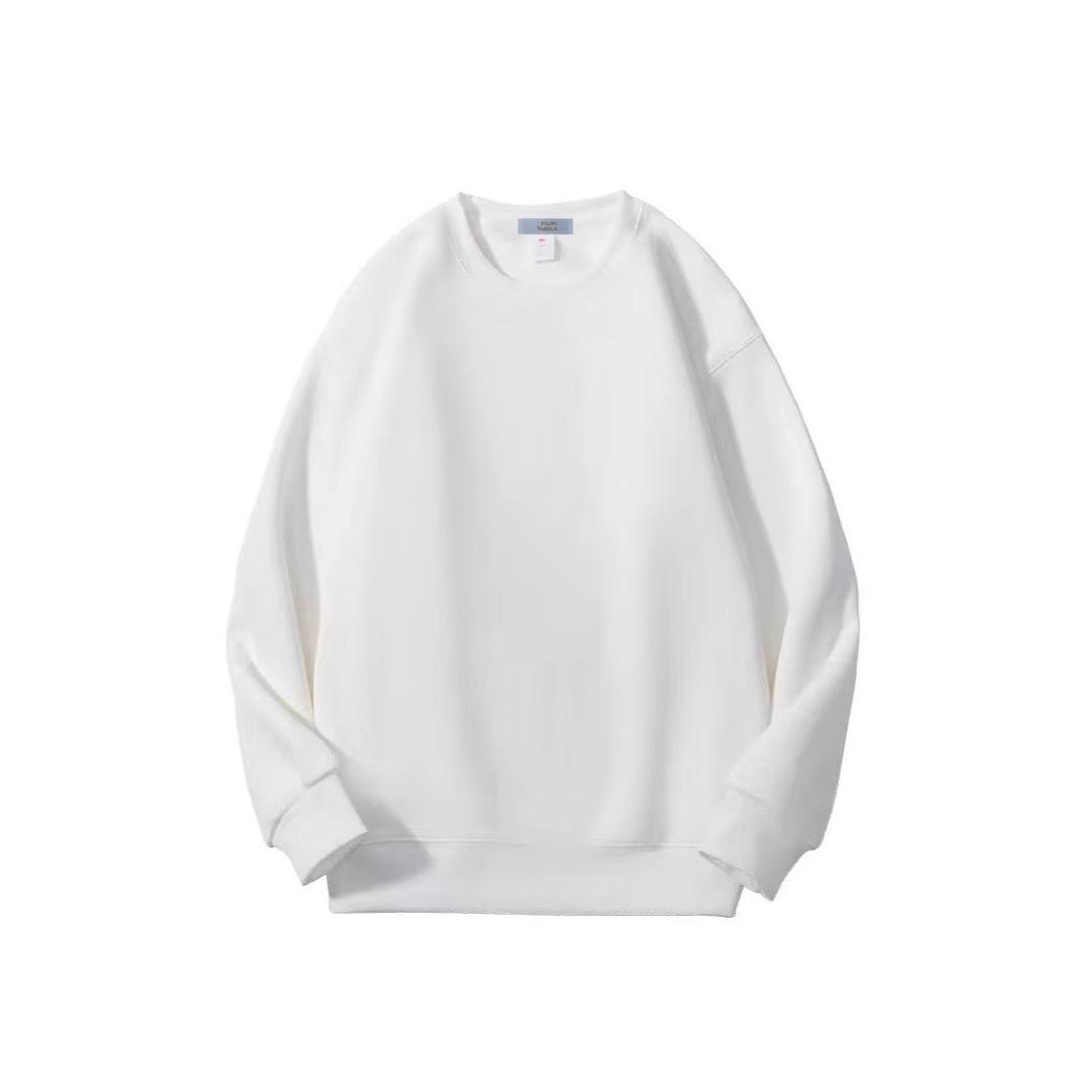 

Бархатный свитшот с круглым вырезом, тяжелый вес - Свободный крой, Однотонный, Универсальный, Плотная основа. Идеально подходит для осени и зимы. L