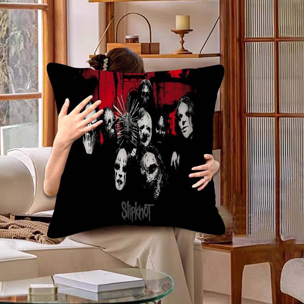 S-SlipKnotS Band Logo Personalized Picture Text Home Decorative Pillows Household Gifts 45x45cm