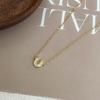 18K Gold-Plated S925 Sterling Silver Horseshoe Necklace - Women’s U-Shaped Mini Exquisite Clavicle Chain