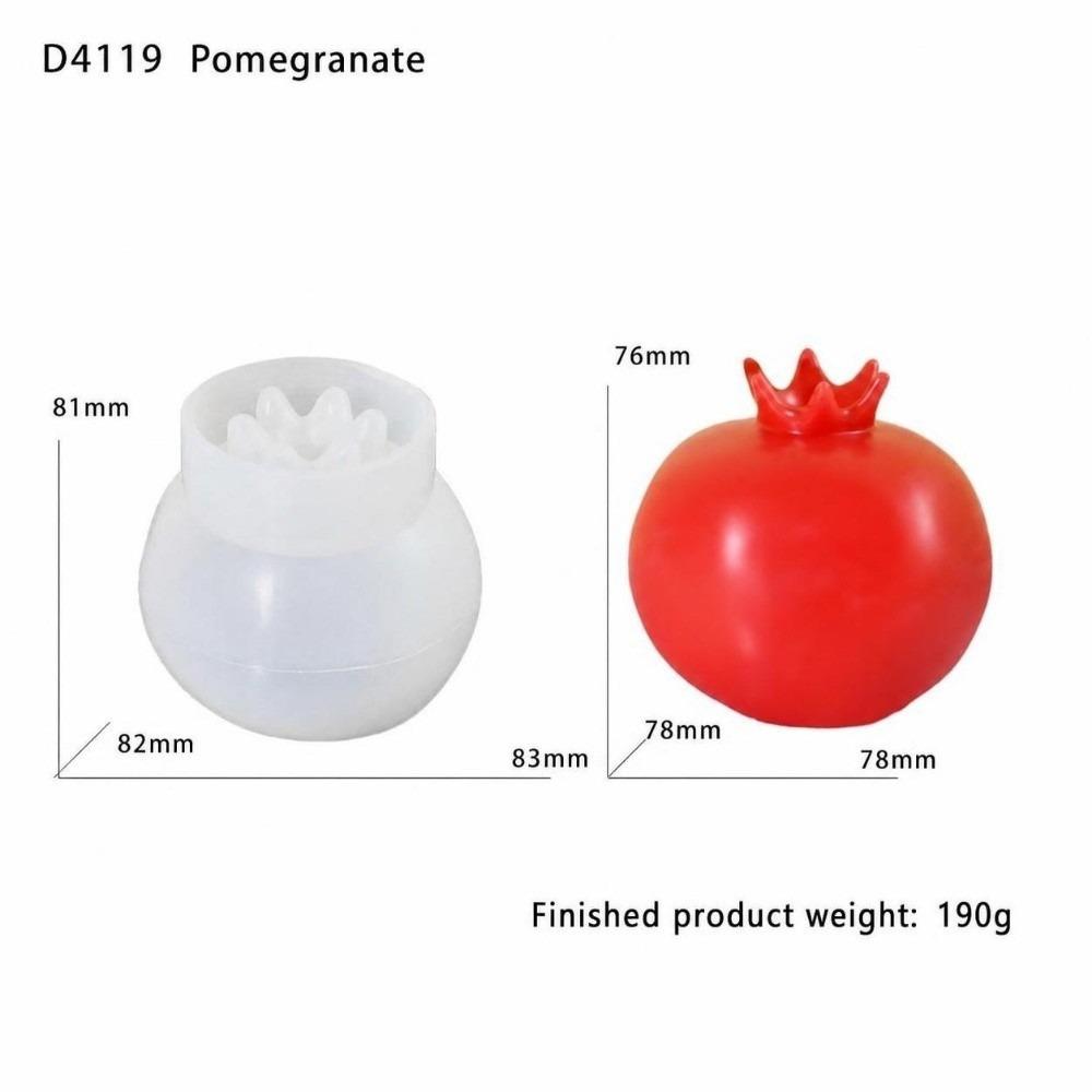 Wiederverwendbare Frucht-Silikonform Flexible Silikon-Harz-Gießform Kerzenherstellung