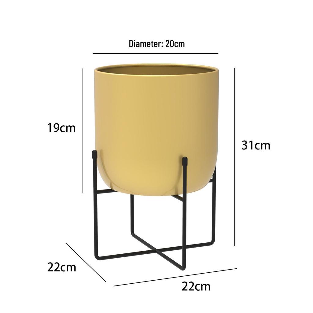 Nordic Style Wrought Iron Flower Stand - Creative Indoor Metal Storage Rack for Living Room Decor and Ornaments