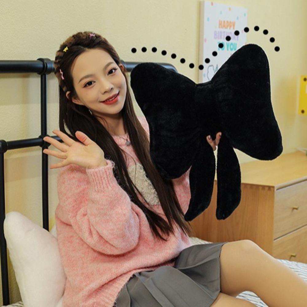 Plush Bow Pillow Cute Bow Throw Pillows Neck Rest Pillow Neck Cushion  Seat Ornaments