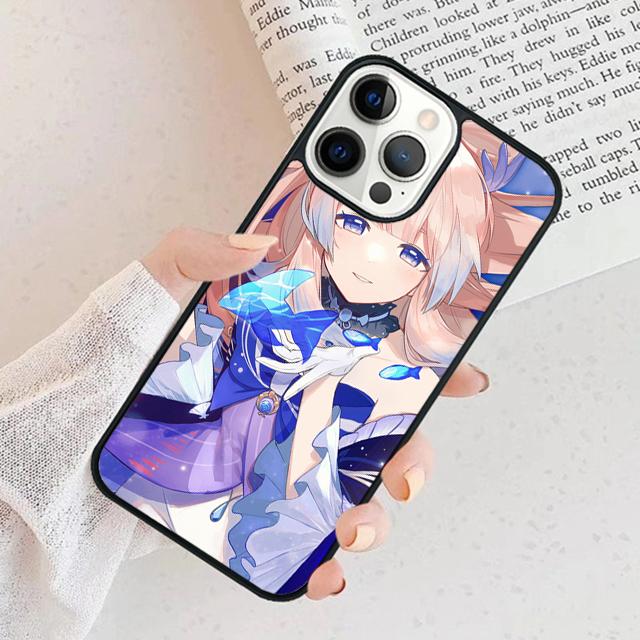 Genshin Impact Sangonomiya Kokomi Phone Case For iPhone 17 Air 15 16 Cover 11 13 14 Pro Max 12 Plus Max Fundas