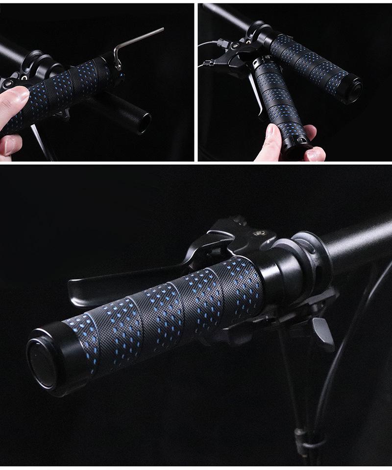 Anti-Slip Mountain Bike Handlebar Grips - Lock-On, Sweat-Absorbing Cycling Accessories with PU Material Tape