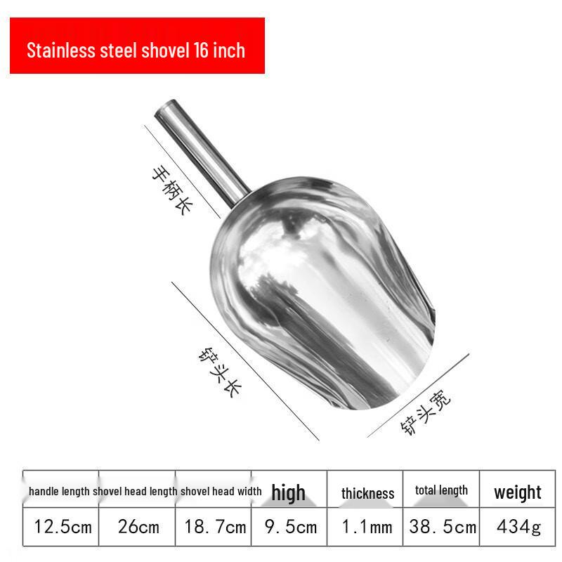 GOWKE Stainless Steel Multi-purpose Food Scoop