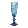 Vintage Tall-Stemmed Champagne and Wine Glasses, Embossed Thickened Juice Cups, Retro Cocktail Style