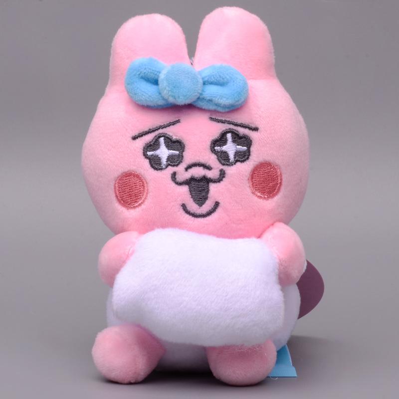 Japanisch Niedlich Opanchu Usagi Niedliche Hose Hase Kawaii Rosa Hase Plüschpuppe Taschenanhänger Lustige Puppe Kleiner Anhänger Geschenk 12cm